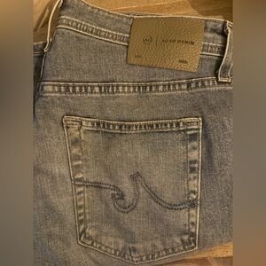 AG Adriano Goldschmied Men's Slim Straight Jeans in Gray